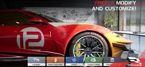 Red Ford GT with the number 12 in the customisation garage, paint and body panels below