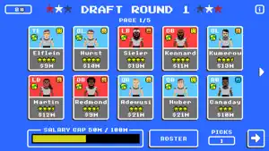 Draft board of prospects with star ratings and salary demands