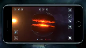 Solar system view with planets placed on custom orbital paths