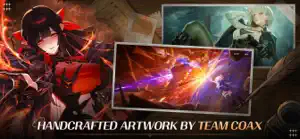 A dark-haired Partner over a battle scene — Handcrafted artwork by Team Coax
