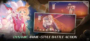 Two Partners beside a battle interface — Dynamic anime-style battle action