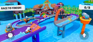 Race to finish round on water slides with eight qualifying places