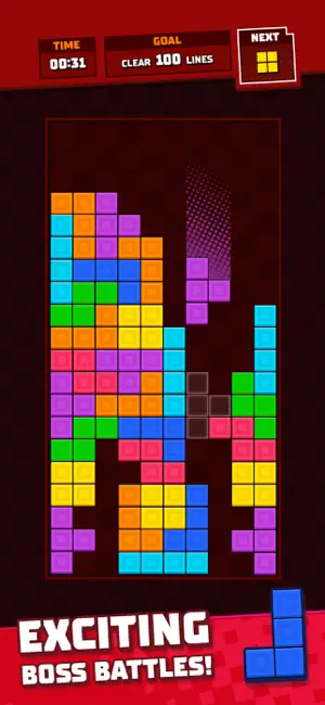 Boss battle demanding a hundred lines against a clock