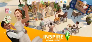 Wedding in a beach garden: bride and groom dancing while guests watch