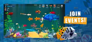 A busy community tank with an events banner — Join Events