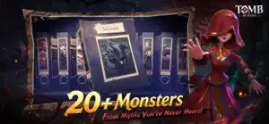 Monster gallery screen with 20+ folklore creatures on cards