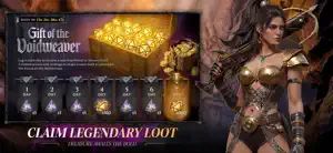 Gift of the Voidweaver login-reward calendar beside a red-haired archer