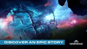 A ship silhouetted against a blue-and-pink nebula — Discover an Epic Story