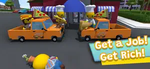 Wobblies in chef hats working at a pizza truck