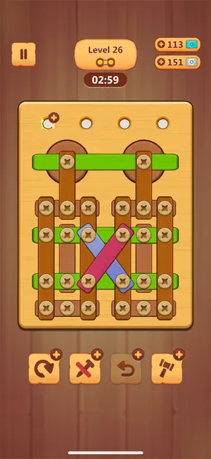 Board with green bars pinned across the top and bottom