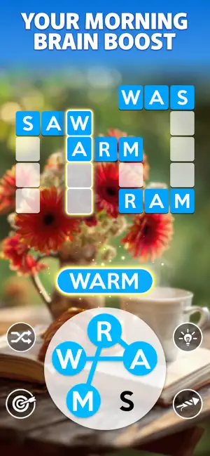 Your morning brain boost: WARM, SAW and RAM filled in on the grid