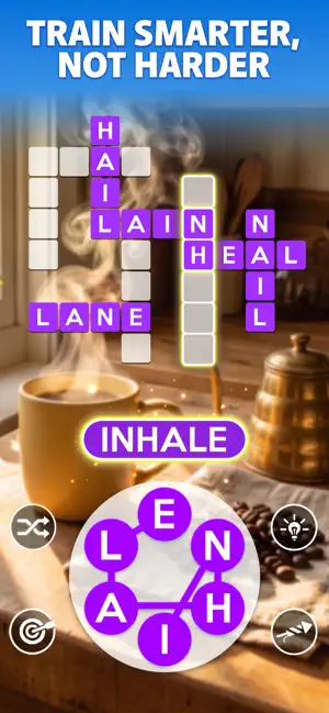 Train smarter, not harder: INHALE, LANE and HEAL on a purple letter wheel