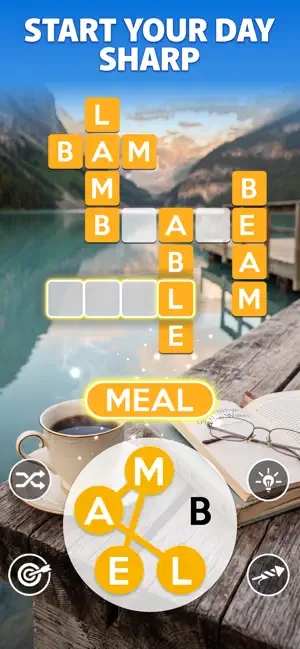 Start your day sharp: MEAL on the wheel with BAM, BEAM and BLAME in the grid