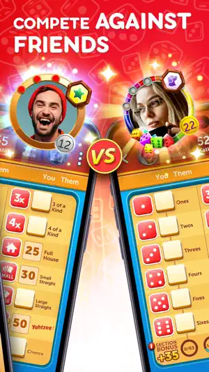 Two players compared side by side during a match