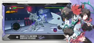 Unique style and music, immersive experience: an Agent with red flowers striking robot enemies